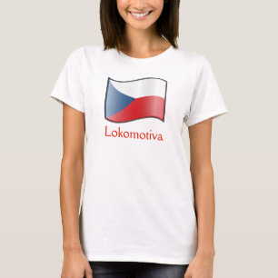 Bandeira da República Checa Lokomotiva T-Shirt 