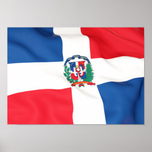 Bandeira da República Dominicana Poster