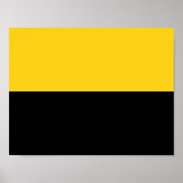 Bandeira da Saxónia-Anhalt Poster (Frente)