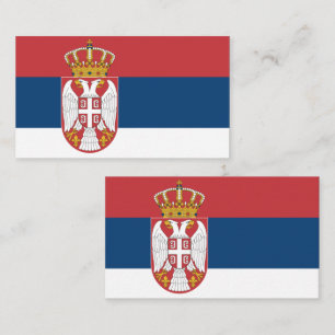 Bandeira da Sérvia Cartão de visita