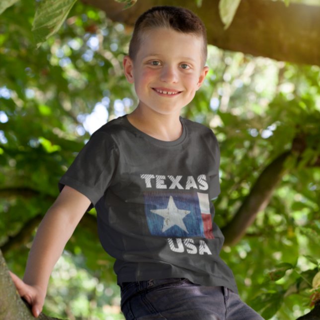bandeira da sua cidade natal TEXAS camiseta (Criador carregado)