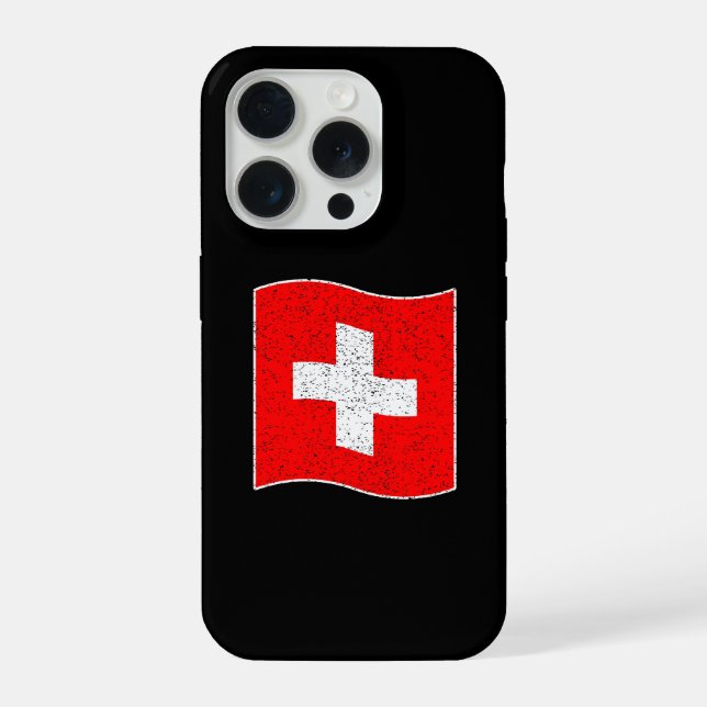 Bandeira da Suíça acenando (Verso)