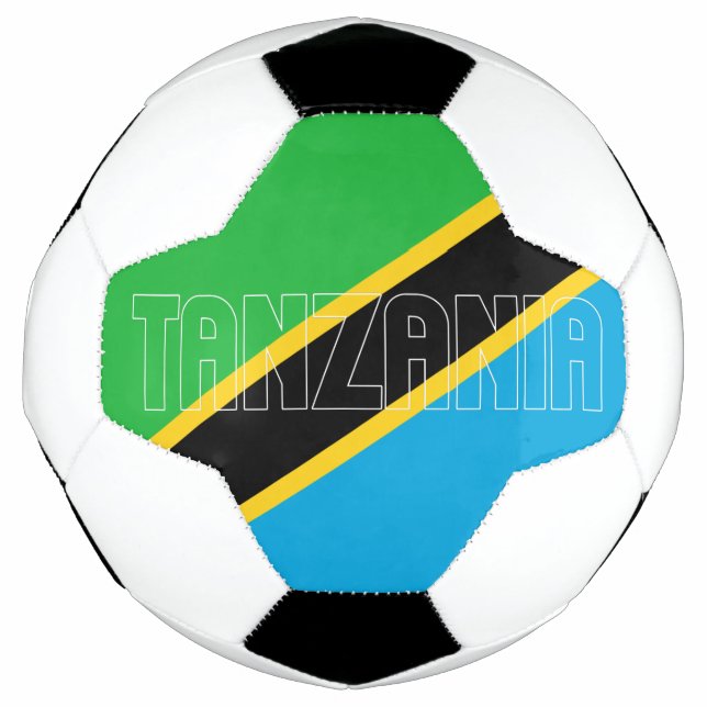 Bandeira da Tanzânia: Grande Bola de Futebol Patri (Frente)