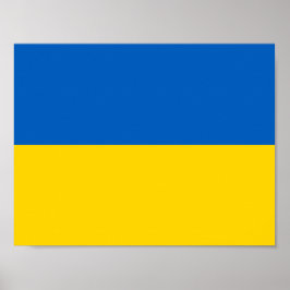 Bandeira da Ucrânia Poster