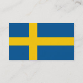 Bandeira das Cartões de visitas de Suecia
