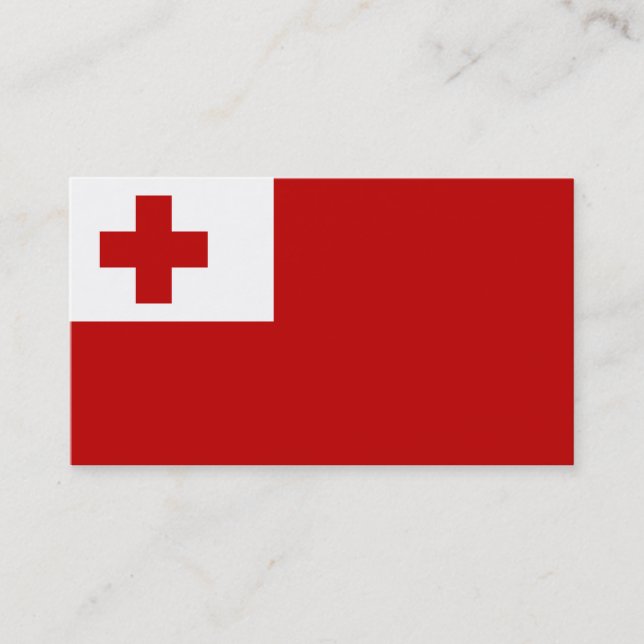 Bandeira das Cartões de visitas de Tonga (Frente)