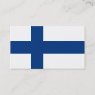 Bandeira das Cartões de visitas finlandesas