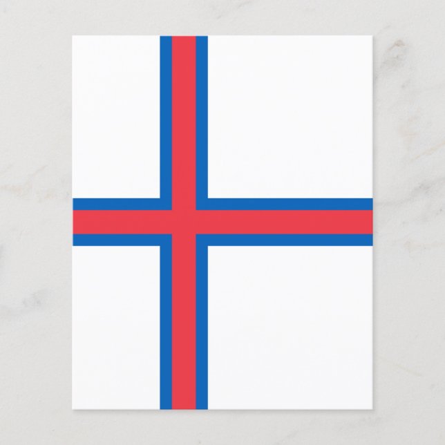 Bandeira das Ilhas Faroé (Frente)