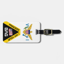 Bandeira das Ilhas Virgens dos EUA, etiquetas de s