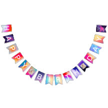 Bandeira de Aniversário Bunting Bandeiras de Festa