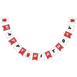 Bandeira de Aniversário Casa do Cão Snoopy Peanuts
