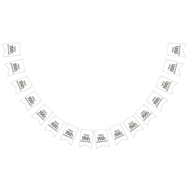 Bandeira de Aniversário de 10 Anos (Todos)