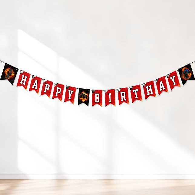 Bandeira de Aniversário de Corrida de Caminhão Mon (Criador carregado)