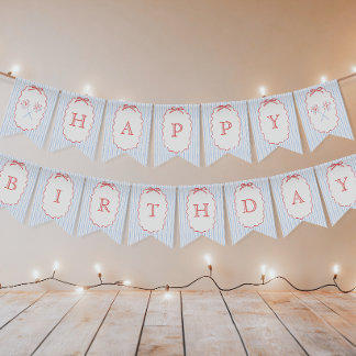 Bandeira de Aniversário de Menina Arco 4 de Julho