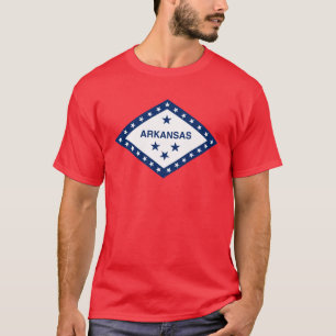Bandeira de Arkansas, t-shirt do selo do estado