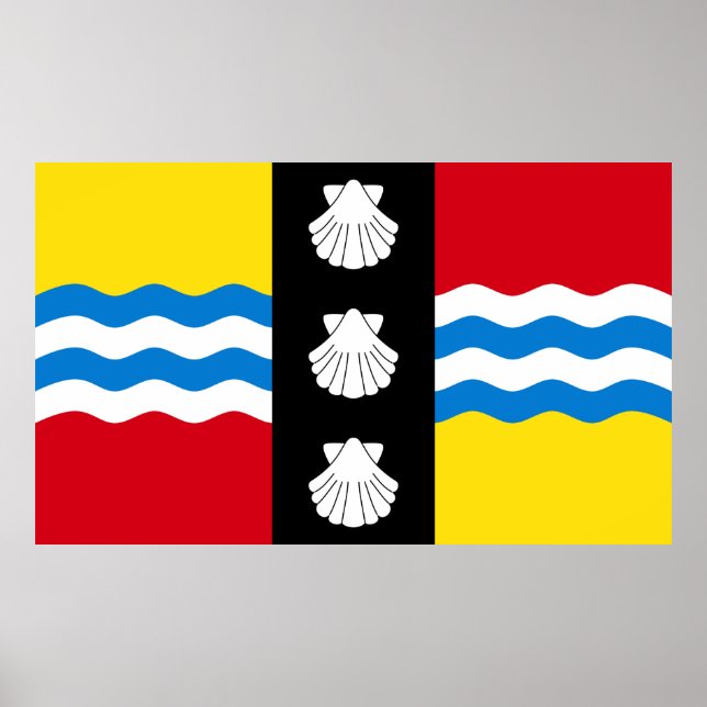 Bandeira de Bedfordshire Poster (Frente)