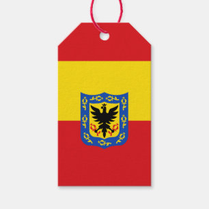 Bandeira de Bogotá, Colômbia - Etiquetas para pres