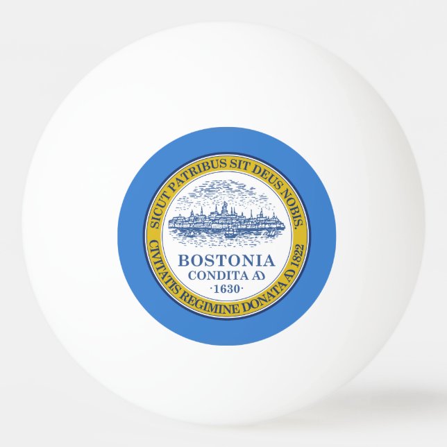 Bandeira de Boston, Bola de ping pong de Massachus (Frente)