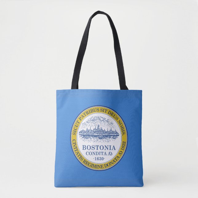 Bandeira de Boston, Massachusetts Tote Bag (Frente)