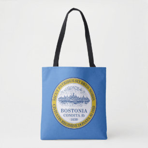 Bandeira de Boston, Massachusetts Tote Bag