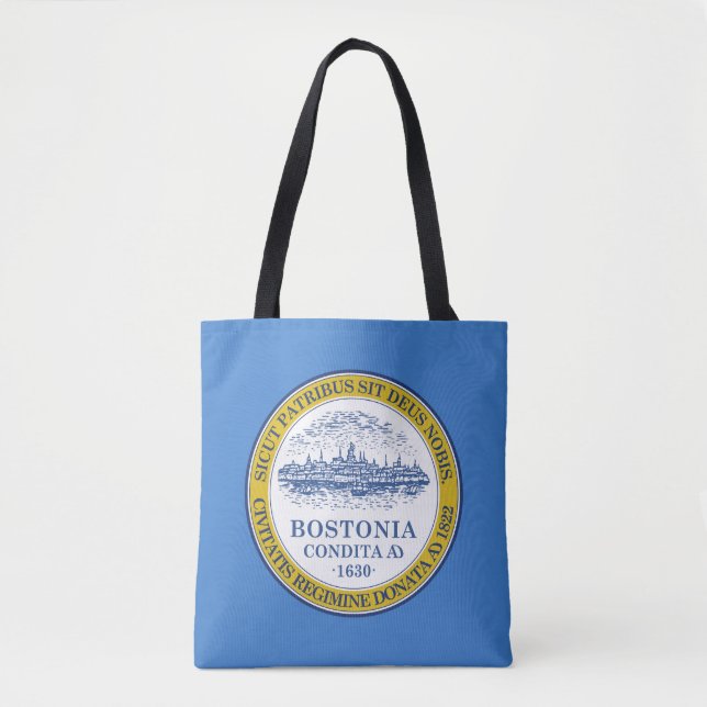 Bandeira de Boston, Massachusetts Tote Bag (Frente)