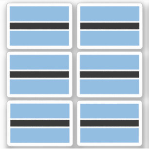 Bandeira de Bostwana - um adesivo de coleção