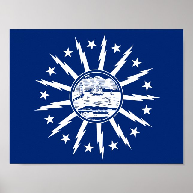 Bandeira de Buffalo, Poster de Nova Iorque (Frente)