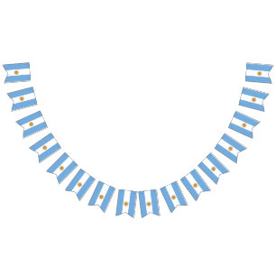 Bandeira de bunting da Argentina