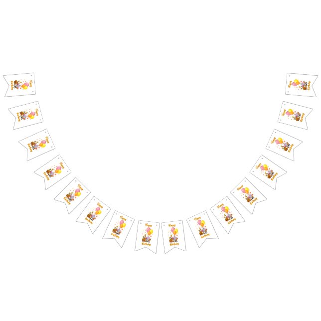 Bandeira de Bunting da Coleção de Animais de Anive (Todos)