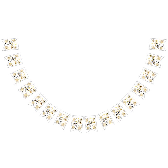 Bandeira de Bunting de Ano Novo Feliz (Todos)