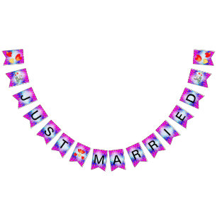 Bandeira de Bunting de Coração de Desenho Animado 