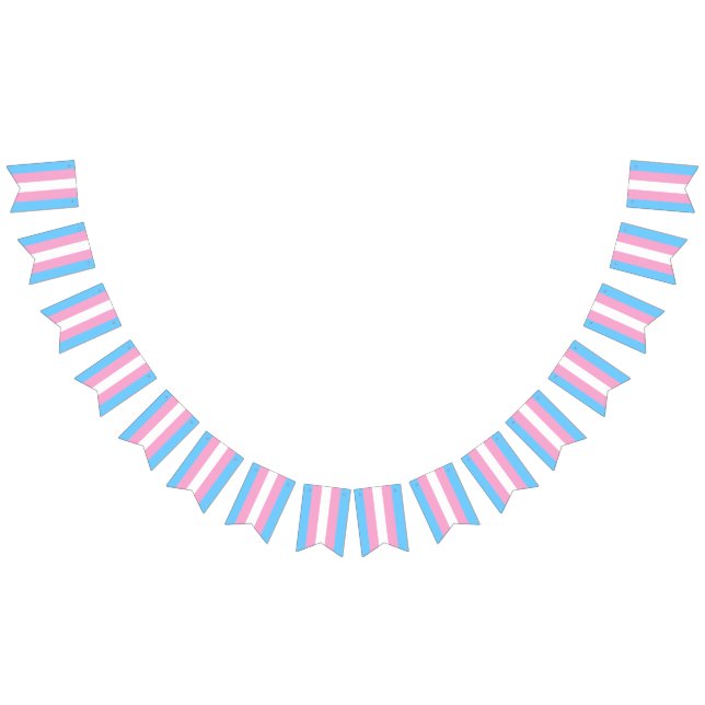 Bandeira de Bunting de Sinalizador Transgênero Par (Todos)