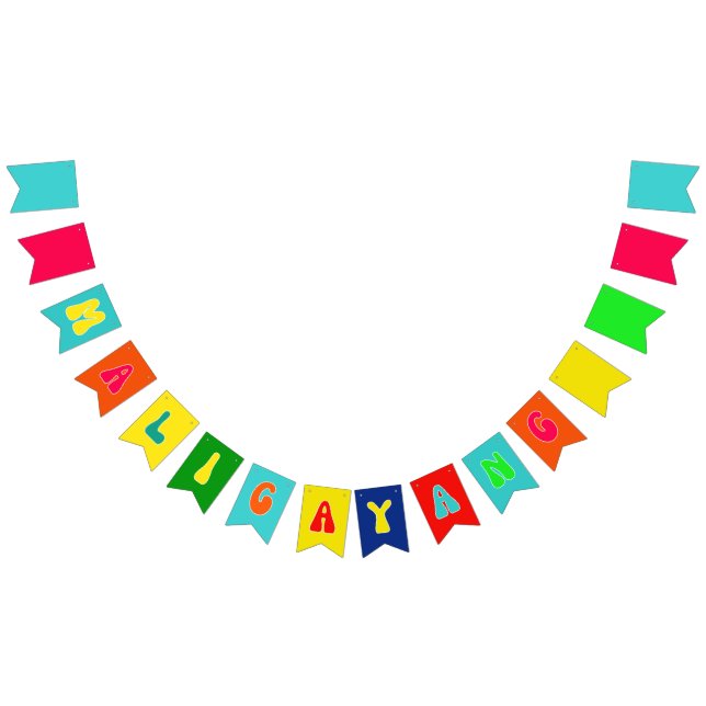 Bandeira de Bunting MALIGAYANG Filipino Kaarawan B (Todos)