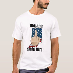Bandeira de camisetas de aves do estado de Indiana