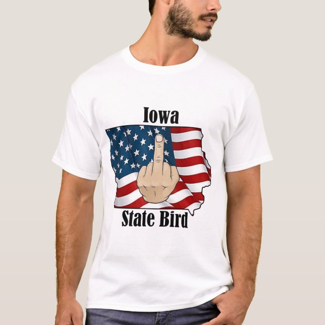 Bandeira de camisetas de aves do estado de Iowa (Frente)