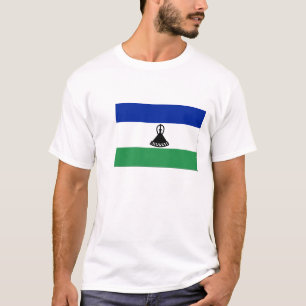 Bandeira de camisetas masculinas de Lesotho