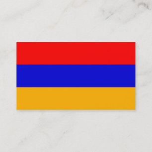 Bandeira de cartões de visitas de Arménia