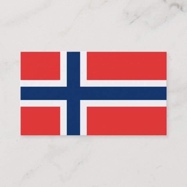Bandeira de cartões de visitas de Noruega (Frente)