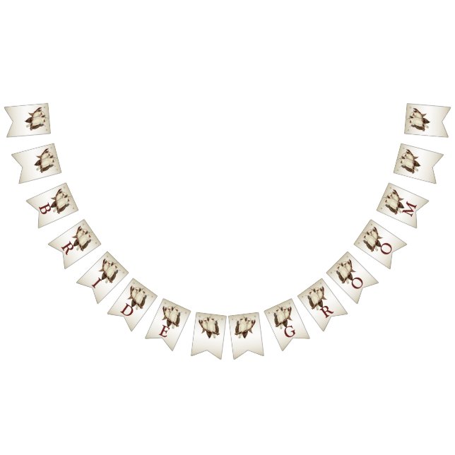 Bandeira de Casamento de Aves Brancas (Todos)