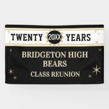 Bandeira de Celebração de Reunião de 20 Anos!