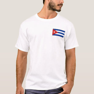 Bandeira de Cuba e t-shirt do mapa