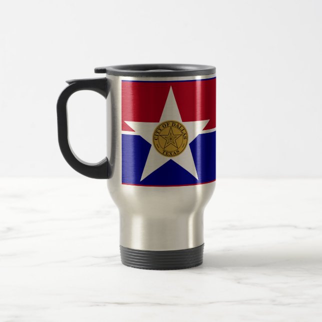 Bandeira de Dallas, Caneca de viagem do Texas (Esquerda)