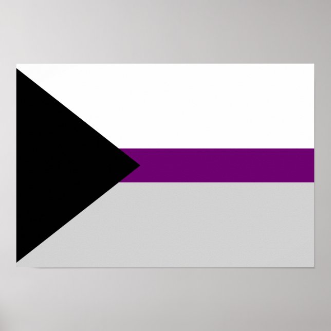 Bandeira de Demissexualidade Poster (Frente)