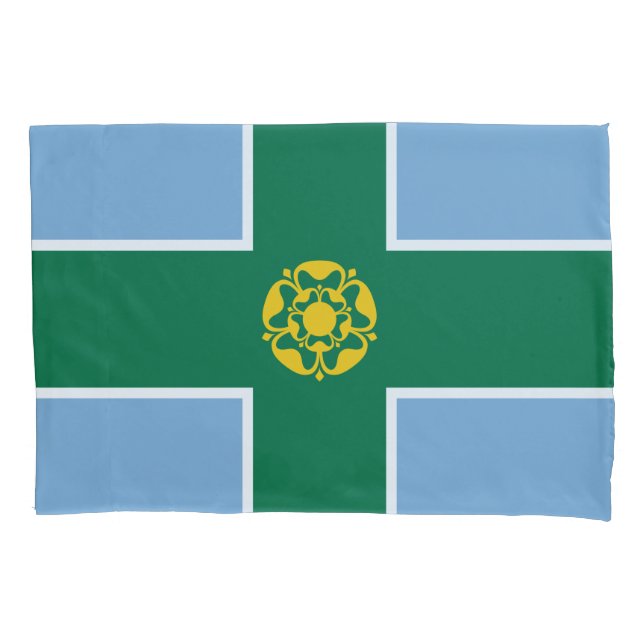 Bandeira de Derbyshire (Condado de England, Reino  (Frente-Esquerda)