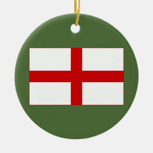 Bandeira de enfeites de natal de Inglaterra (Frente)