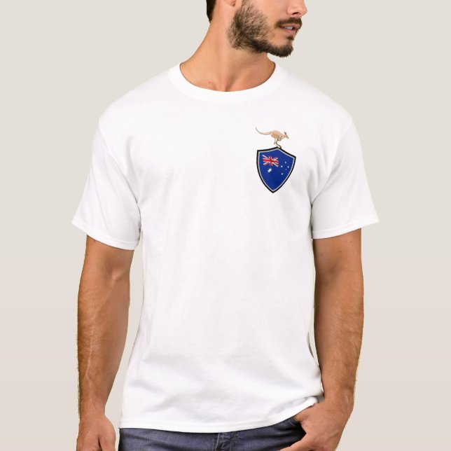 Bandeira de escudo australiana T-Shirt (Frente)