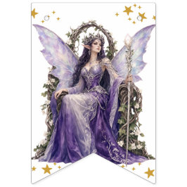 Bandeira de Estrelas Mágicas da Rainha Fada Gótica