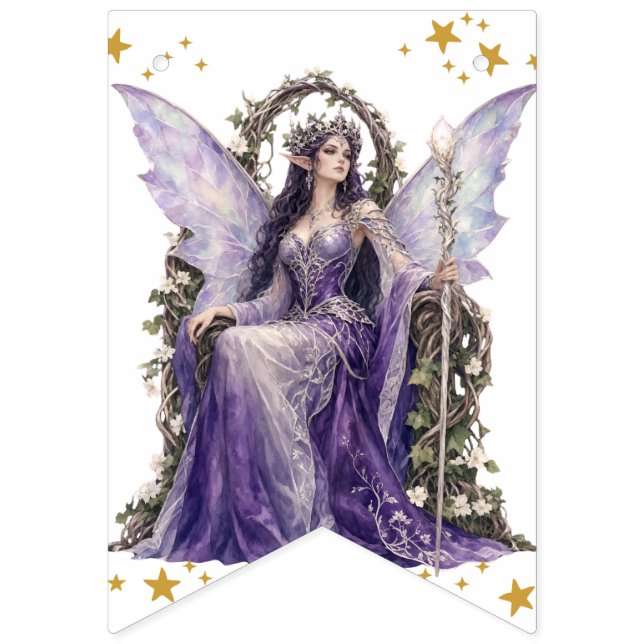 Bandeira de Estrelas Mágicas da Rainha Fada Gótica (Primeira Bandeira)