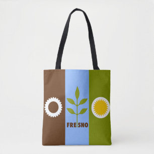 Bandeira de Fresno, Califórnia Tote Bag