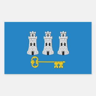 Bandeira de Havana, adesivo retangular de Cuba